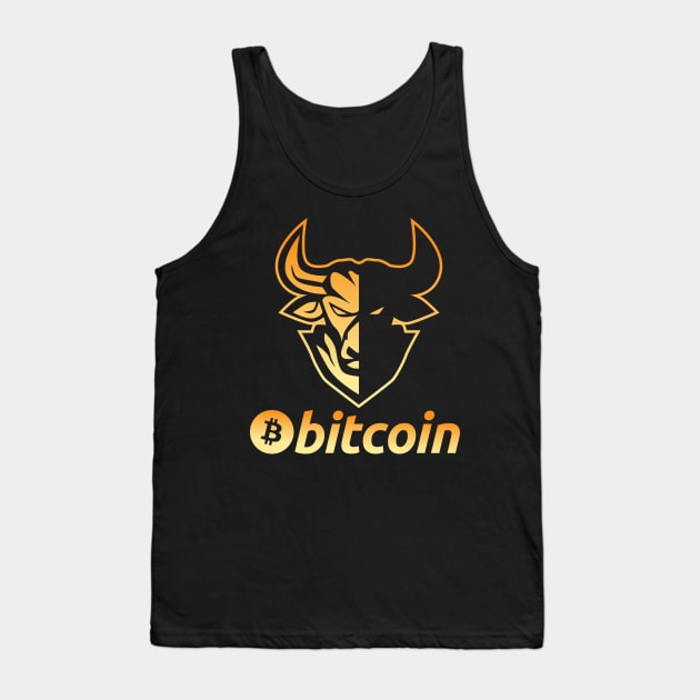 Bitcoin BTC coin Crypto coin Crytopcurrency Tank Top by JayD World